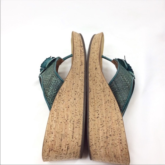 Clarks Mimmey Claire Rafia Cork Wedge Sandals- - Picture 7 of 8